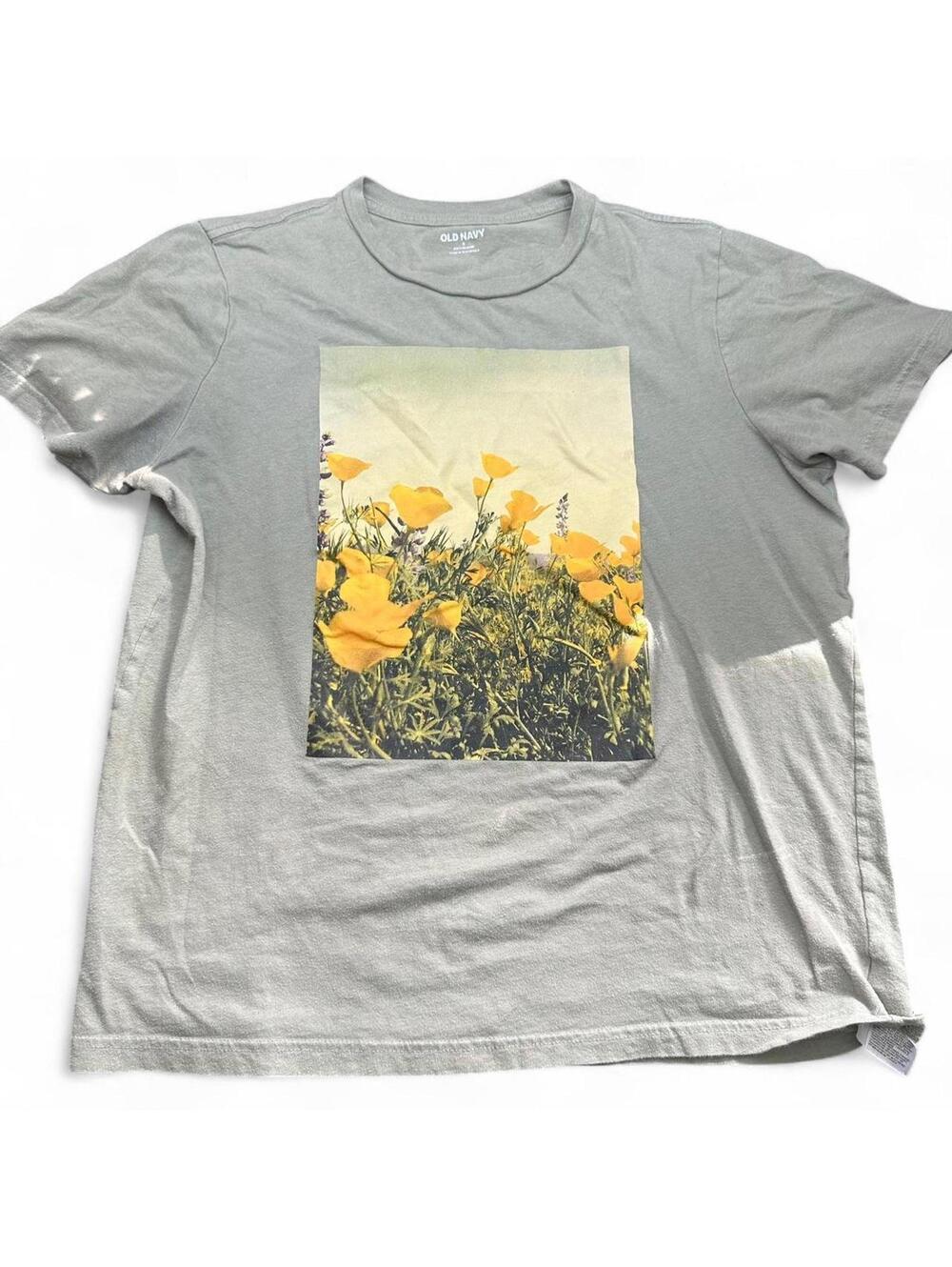 OLD NAVY Poppy Field Graphic T-shirt | Size S